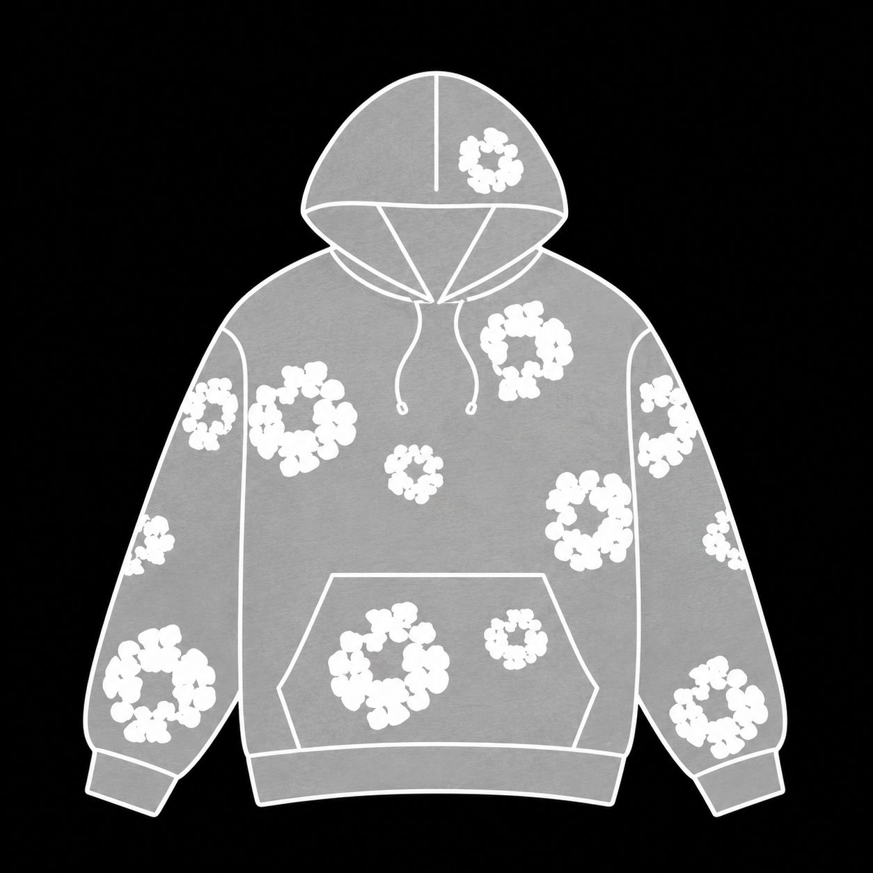 JShop Tear Hoodie Gray