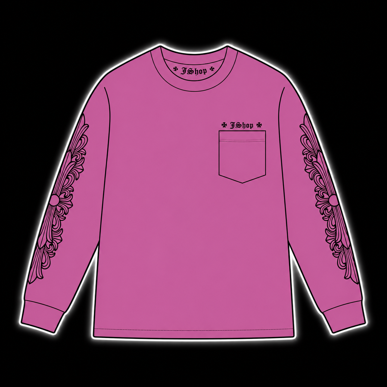 JShop Chrome Longsleeve Pink