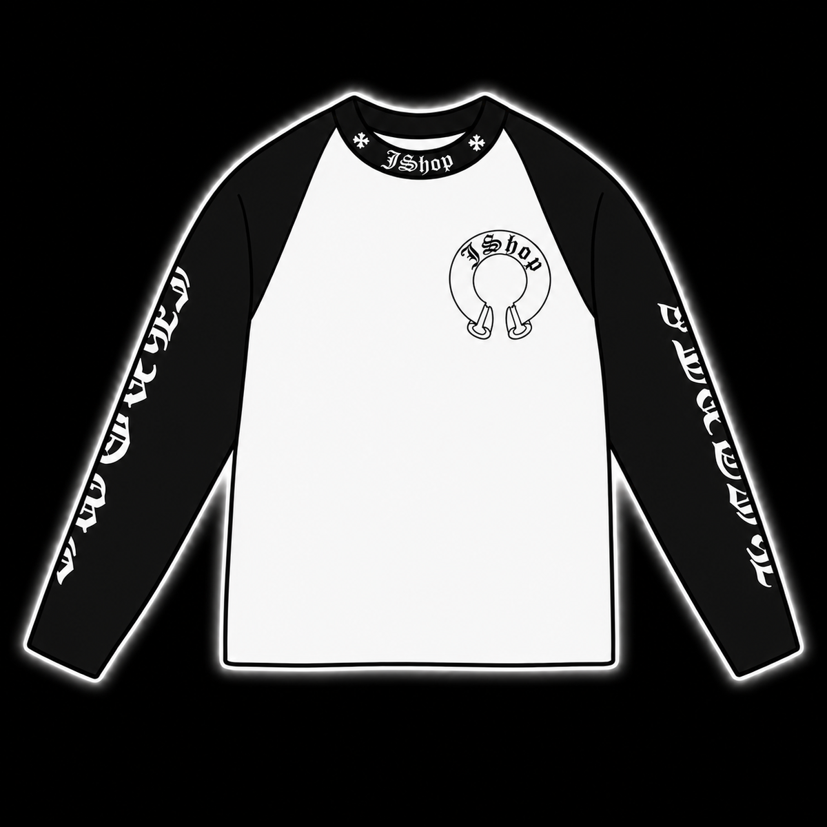 JShop Chrome Longsleeve Black & White
