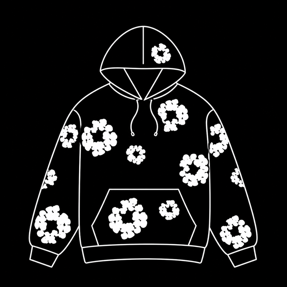JShop Tear Hoodie Black
